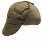 Nanga Men's Hinoc Ripstop Down Ear Flap Cap in Army Green 