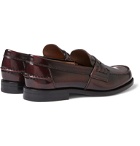 Tod's - Leather Penny Loafers - Burgundy