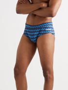 Missoni - Printed Swim Briefs - Blue