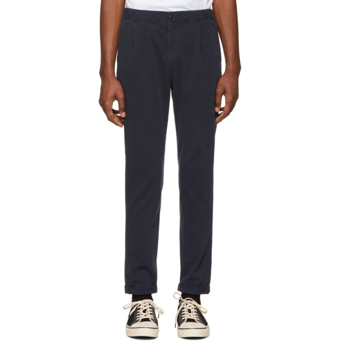 Photo: PS by Paul Smith Navy Stretch Trousers