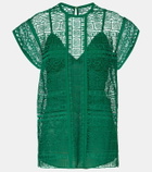 Elie Saab Macramé top