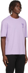 AMI Paris SSENSE Exclusive Purple Ami de Cœur T-Shirt