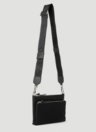 Penny Double Pouch Crossbody Bag in Black