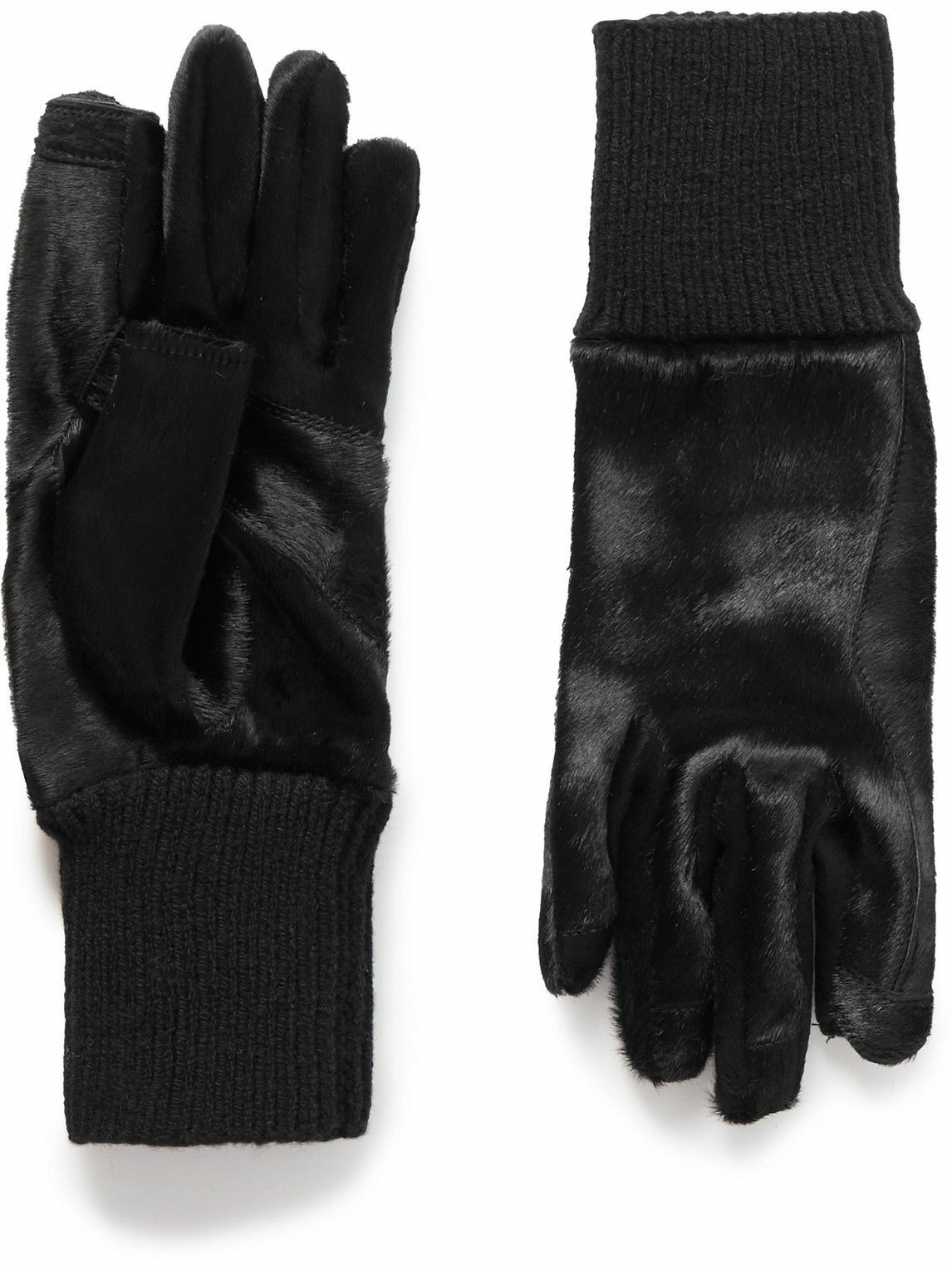 Rick Owens - Calf Hair Gloves - Black