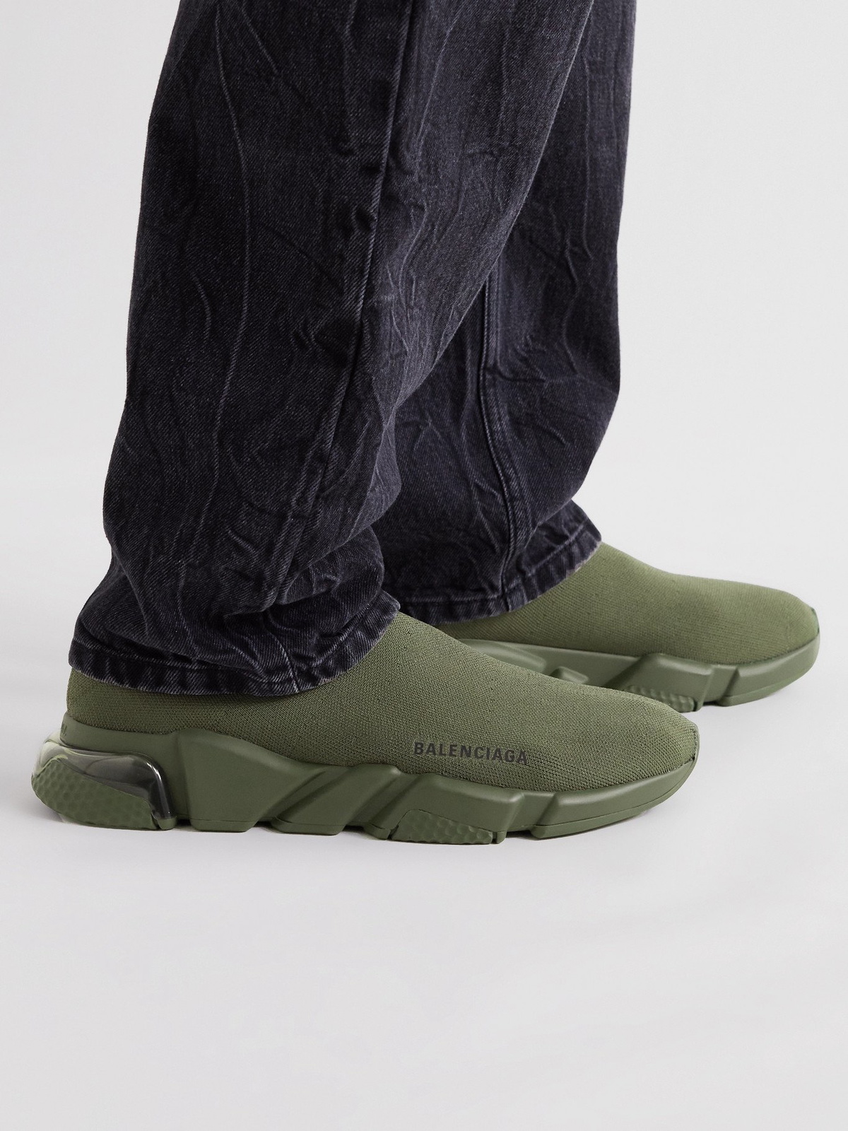 Balenciaga speed trainer olive online