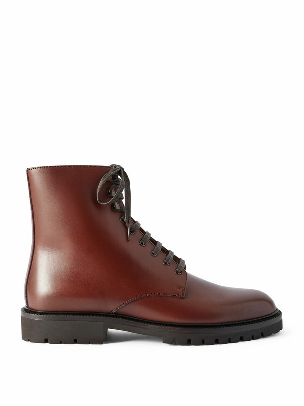 Photo: Brunello Cucinelli - Polacco Leather Boots - Brown