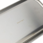 Service Projects Small Steel Serving Tray in Brushed Steel 