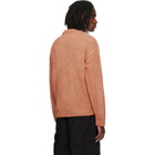 Stone Island Orange 5100016 Treated Cotton Chenille Sweater