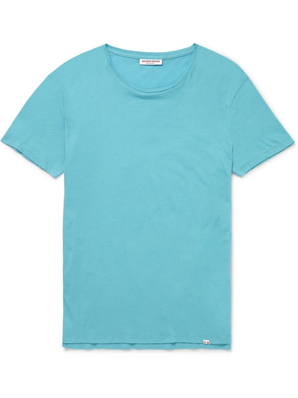 Photo: Orlebar Brown - OB-T Cotton-Jersey T-Shirt - Blue