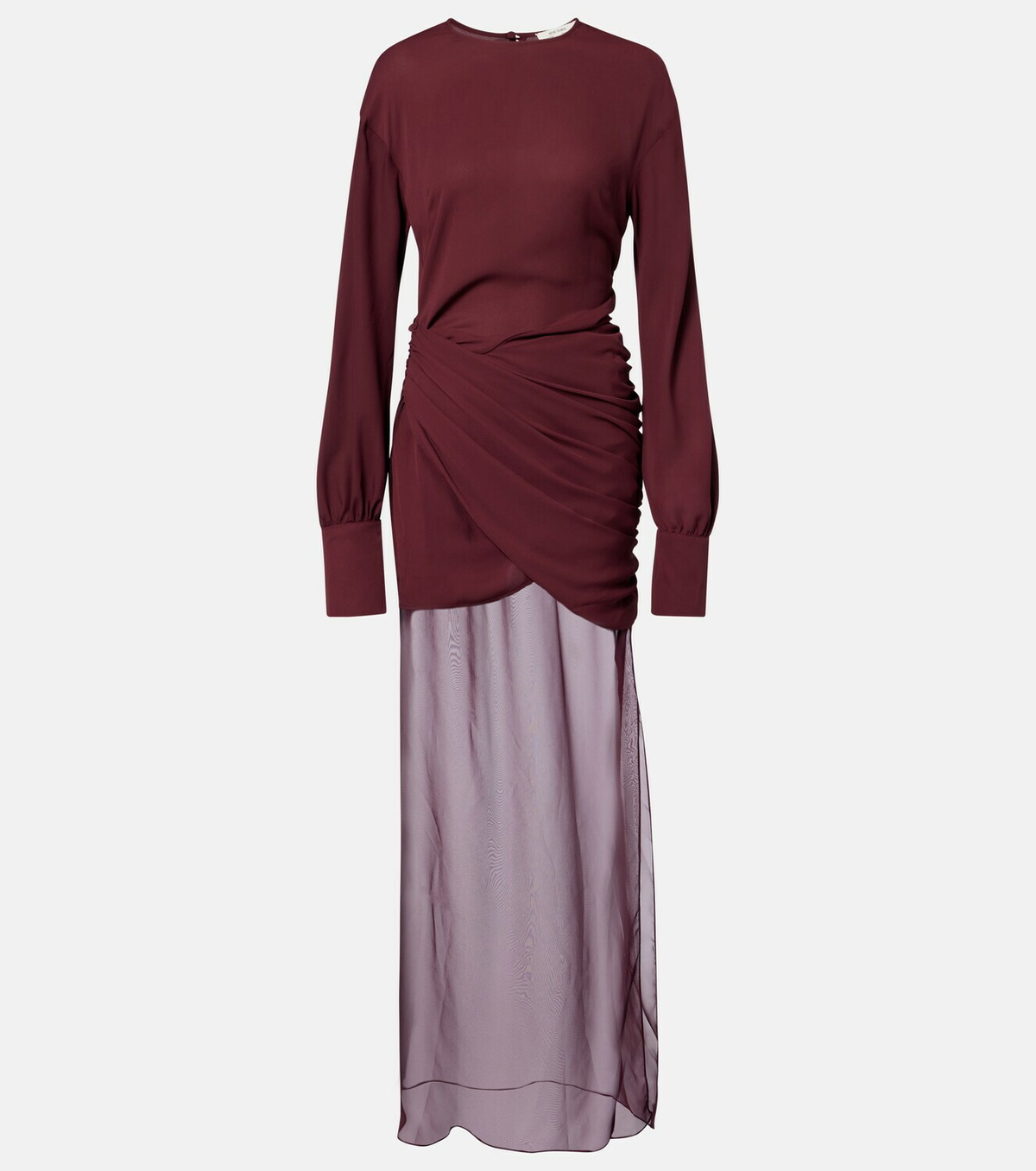 Nensi Dojaka Davina draped maxi dress
