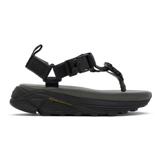 Photo: Snow Peak Black and Grey Field Traction Sandals