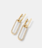 Bucherer Fine Jewellery Link 18kt gold hoop earrings with diamonds