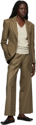 Blossom Taupe Wool Super Trousers