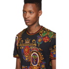 Dolce and Gabbana Black Stemmi 3 Printed T-Shirt