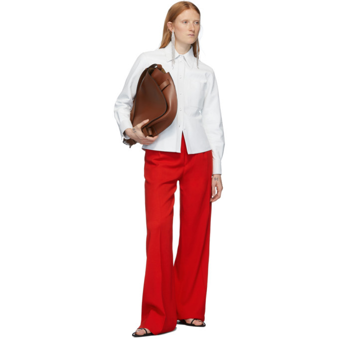 Ports 1961 White Leather Caban Shirt