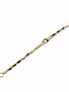 Suzanne Kalan 18kt Yellow Gold Block-Chain Medium Baguette Necklace