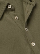 Massimo Alba - Wembley Cotton and Cashmere-Blend Piqué Polo Shirt - Green