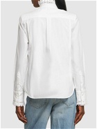 RABANNE Cotton Poplin Shirt with Broderie Details