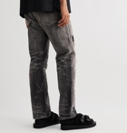 Neighborhood - Distressed Denim Jeans - Black