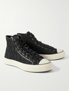 Valentino Garavani - Toile Canvas High-Top Sneakers - Black