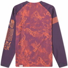Rapha Women's x Brain Dead Trail Jersey in Scarlet Ibis/Purple Pennant