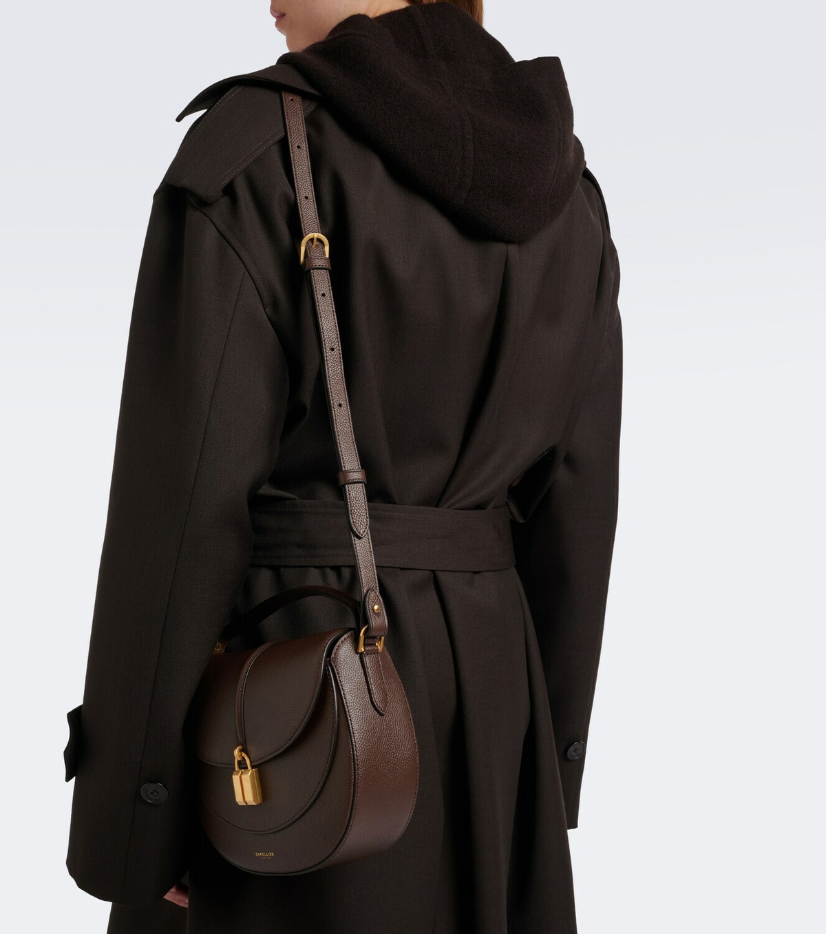 DeMellier Siena Saddle Small leather crossbody bag