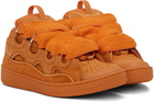 Lanvin Orange Curb Sneakers