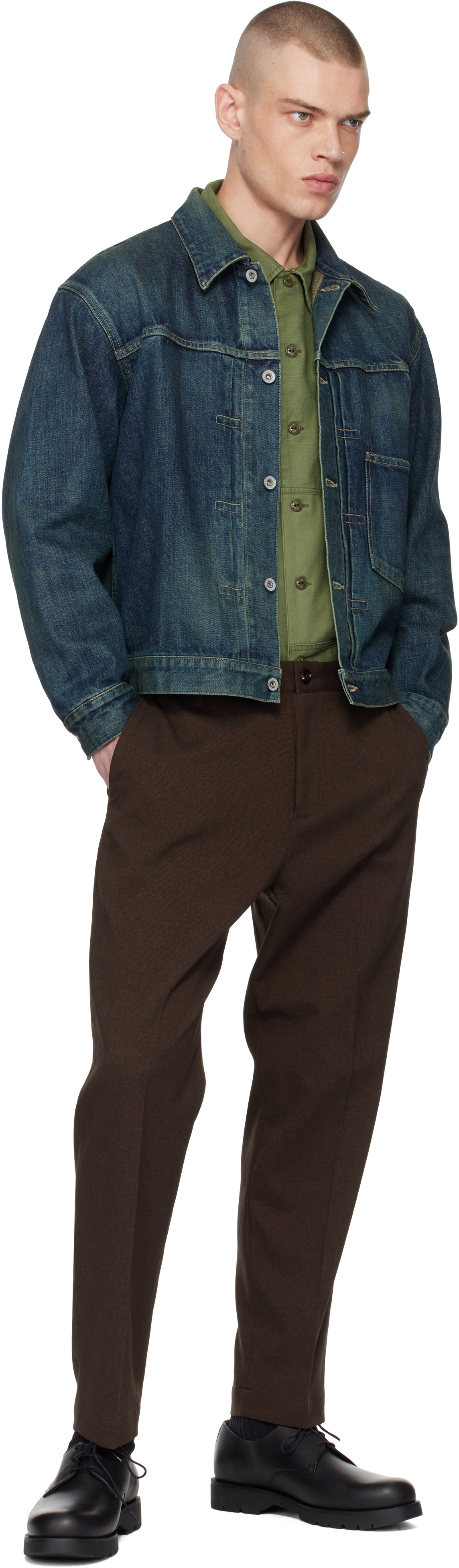 ジャケット・アウター NEIGHBORHOOD WASHED DENIM TYPE-1 JACKET NEIGHBORHOOD Washed Denim Type-1 Jacket Black | HAVEN