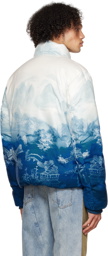 Feng Chen Wang Blue & White Painting Down Jacket