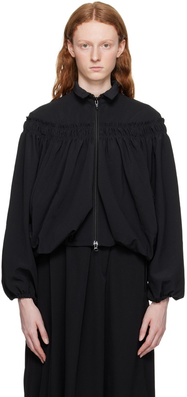 Photo: Y's Black Gathered Jacket