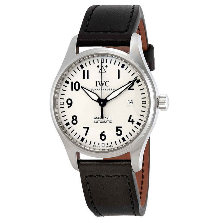 Photo: IWC Pilots Mark XVIII Automatic Silver Dial Mens Watch IW327012