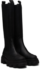 GANNI Black Cleated Tall Chelsea Boots