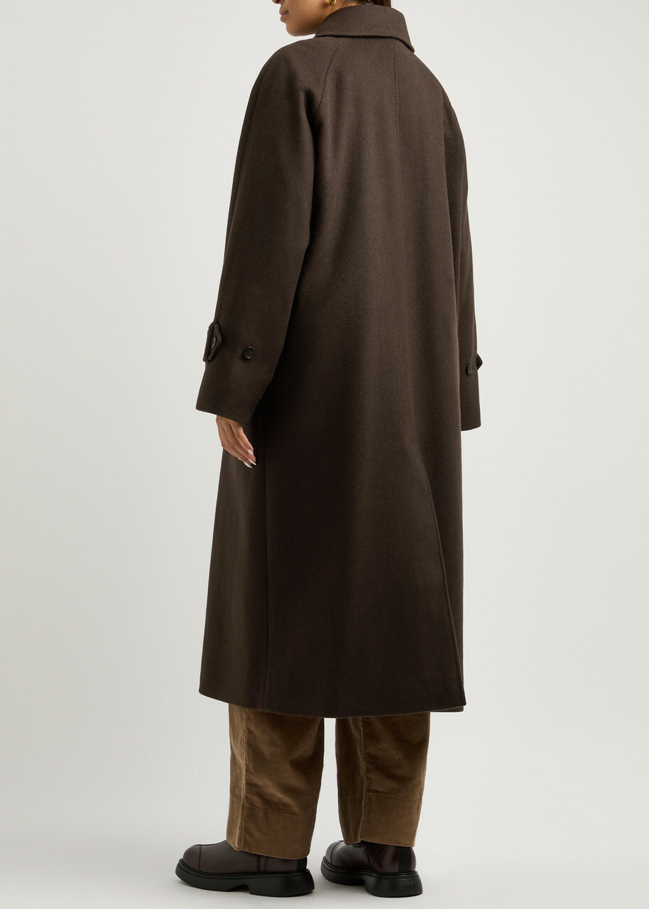 Skall Studio Macy Wool Coat Dark Brown