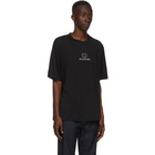 Acne Studios Black Reflective Patch Motif T-Shirt