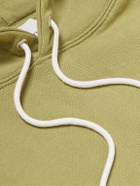 Maison Kitsuné - Chillax Fox Logo-Appliquéd Cotton-Jersey Hoodie - Green