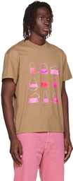 Jacquemus Brown 'Le T-Shirt Sacs' T-Shirt