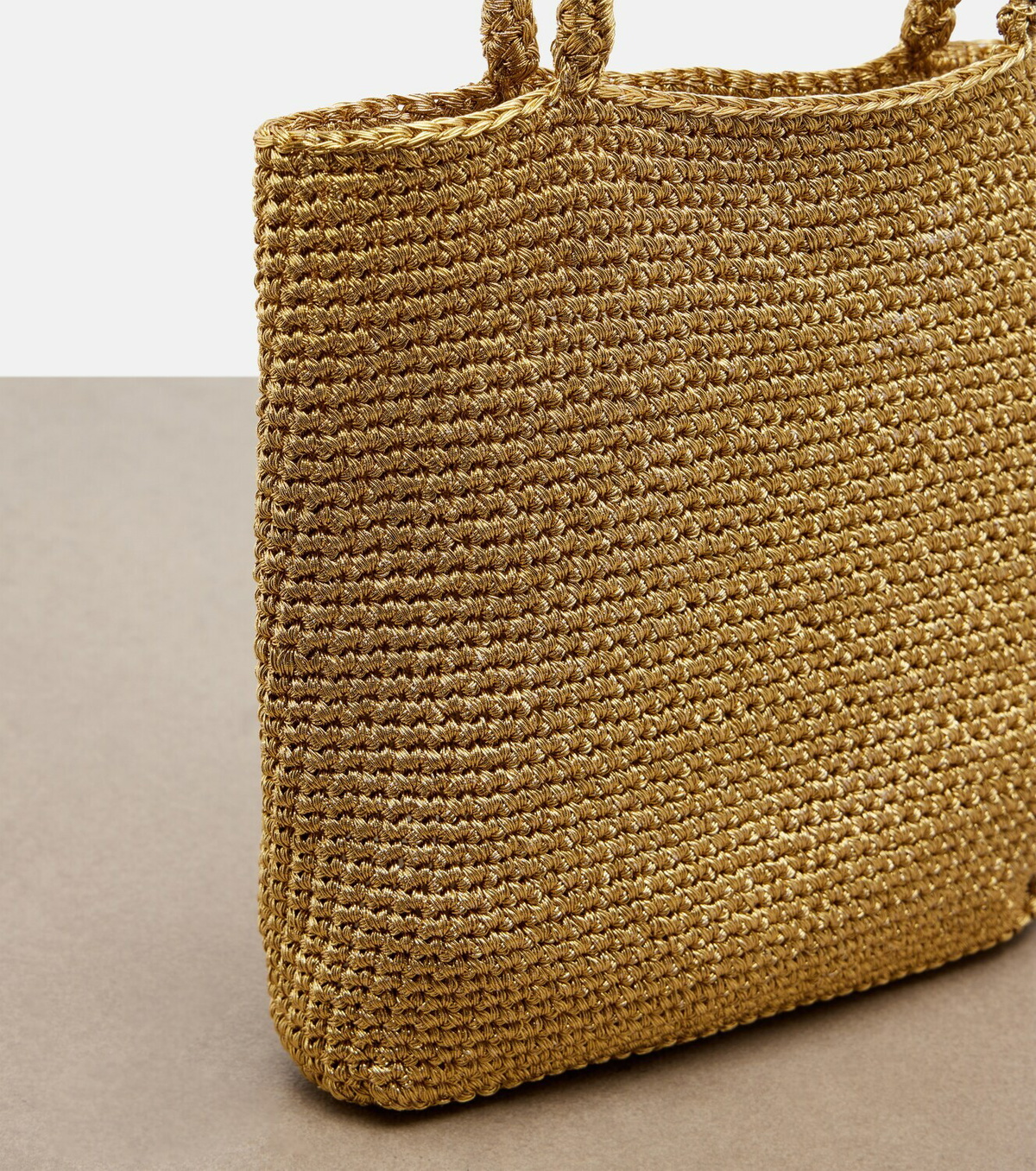 The Row Cecily Small metallic-effect tote bag