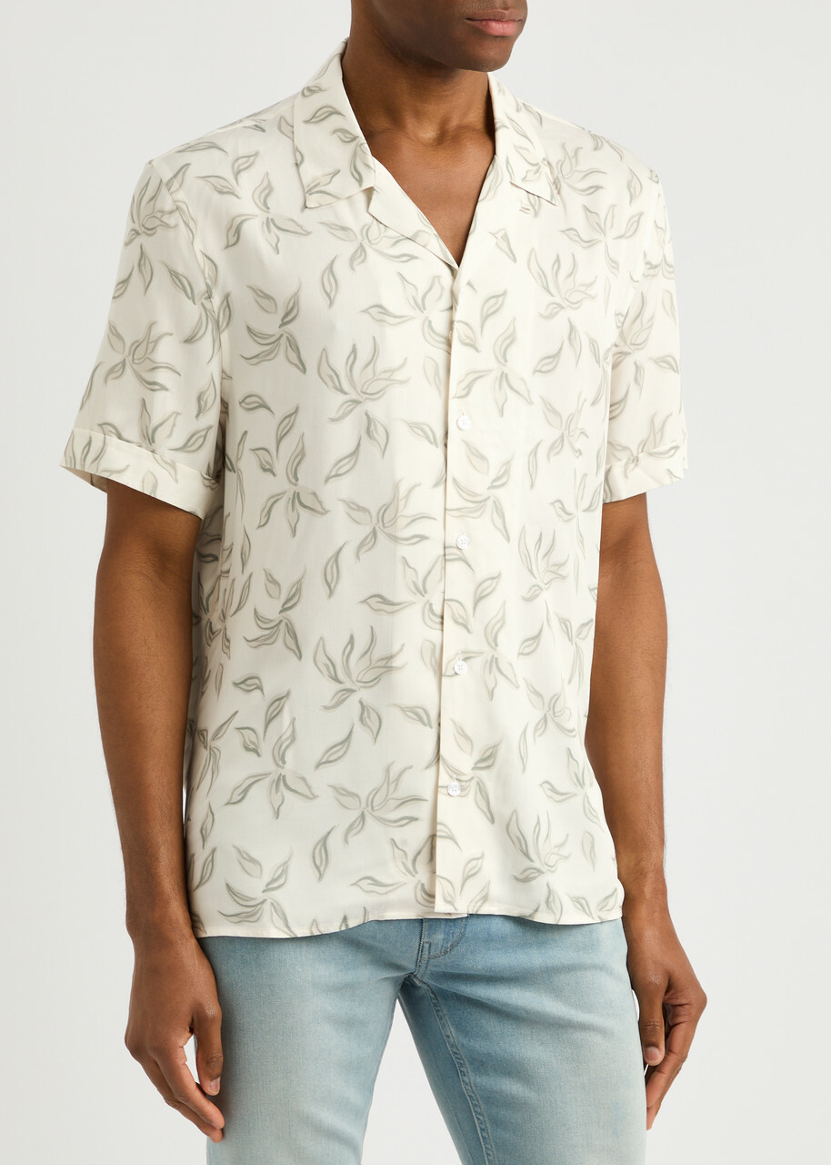 Paige Landon Printed Shirt Cream