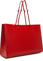 Jil Sander Red Tangle Shopping EW Tote