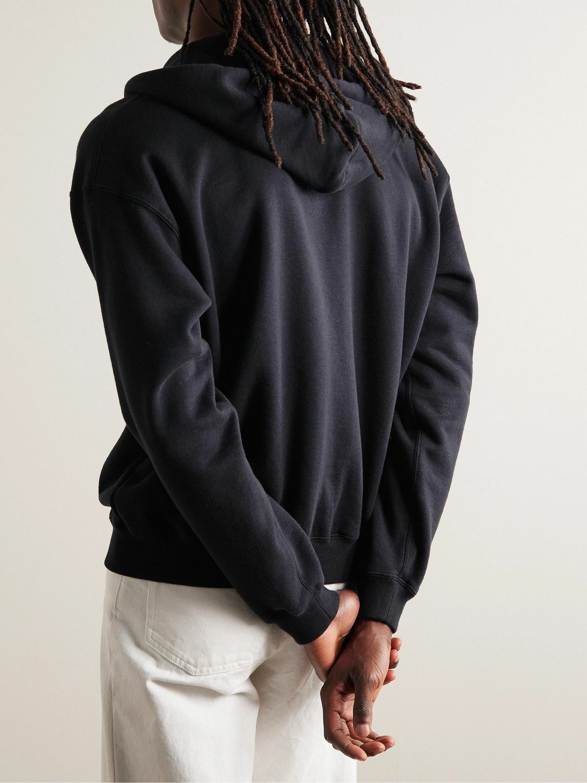 トップス Auralee hoodie women 1 size AURALEE Black Smooth Zip-Up Hoodie Auralee