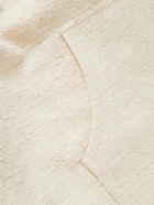 Acne Studios - Oversized Logo-Print Textured Cotton-Blend Hoodie - Neutrals