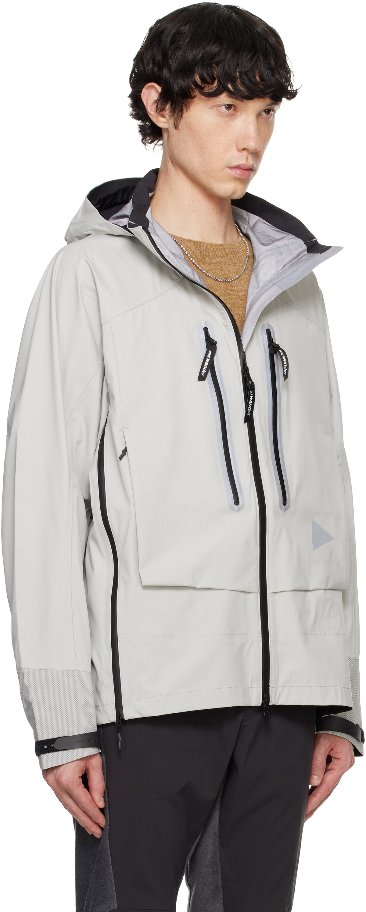 and wander Gray Pertex Shield Rain Jacket and Wander