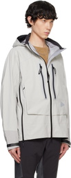 and wander Gray Pertex Shield Rain Jacket