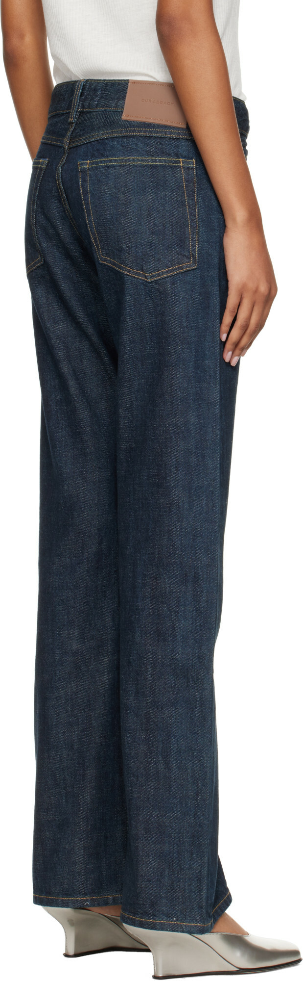 OUR LEGACY Blue Rover Cut Jeans