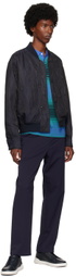 PS by Paul Smith Navy Graphic Pattern Bomber