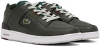 Lacoste Khaki Court Cage Sneakers