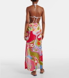 Pucci Orchidee cotton muslin beach cover-up