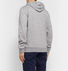 Brunello Cucinelli - Mélange Cashmere-Blend Jersey Zip-Up Hoodie - Gray