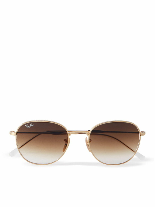Photo: Ray-Ban - Round-Frame Gold-Tone Sunglasses