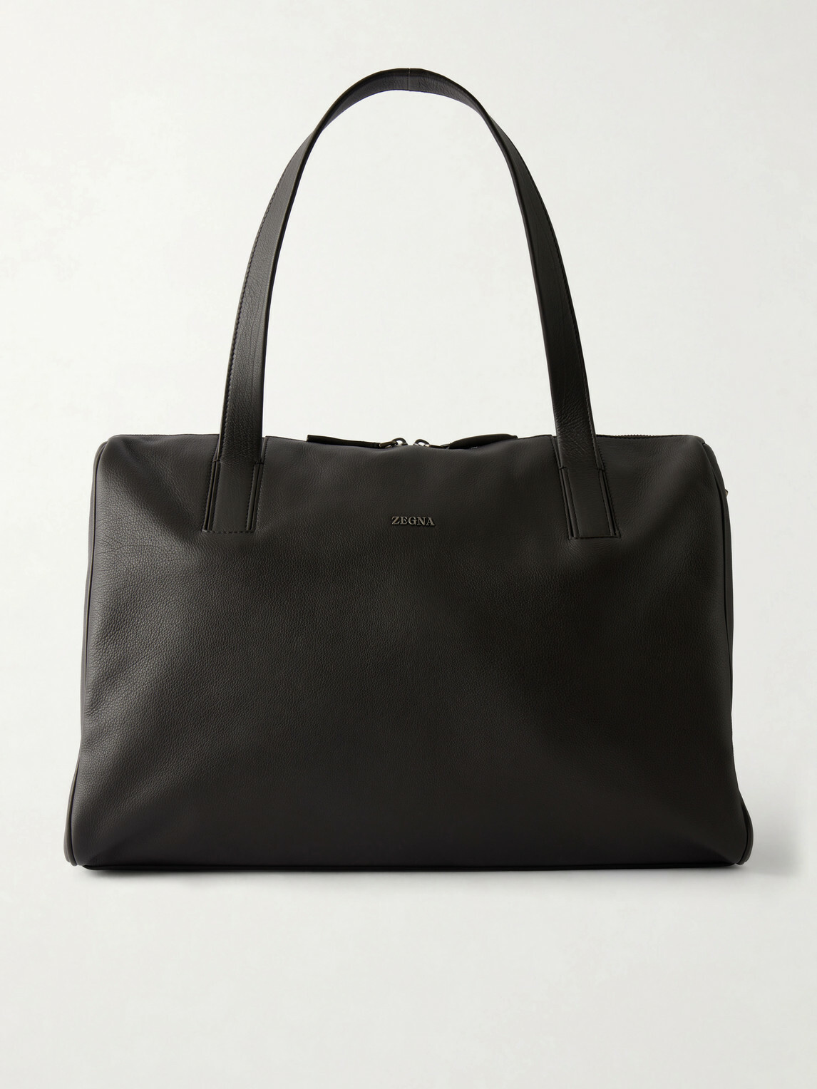 Zegna - Leather Weekend Bag - Brown